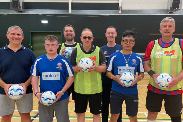 Picture of the Sight Loss Soccer Team