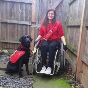 Megan with her Assistance Dog.