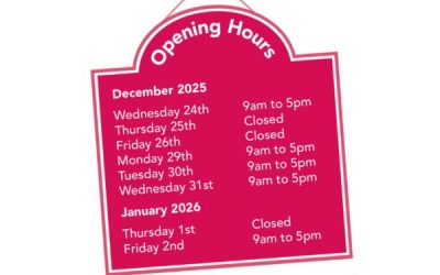 Our Christmas Opening Hours