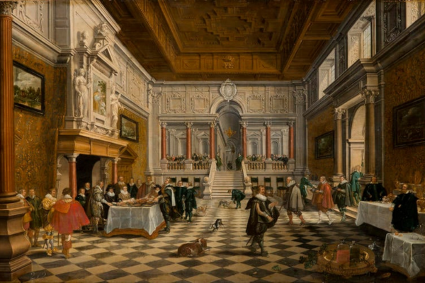 A state banquet of old.