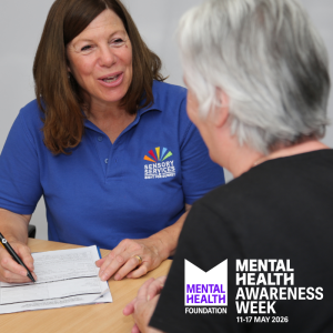 An ECLO providing support to someone recently diagnosed with a sight impairment.