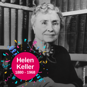 A portrait of Helen Keller