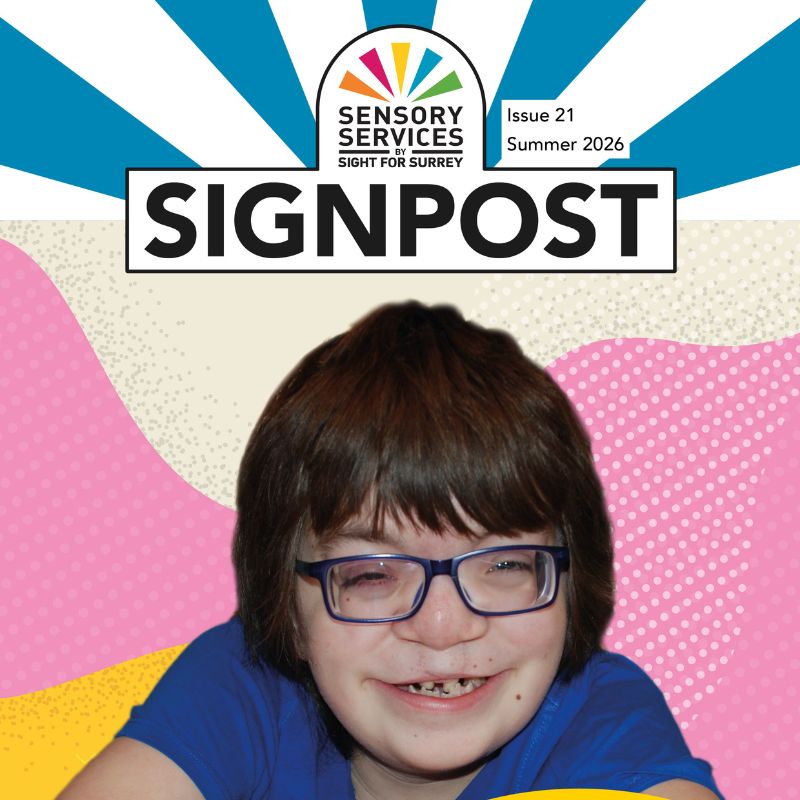 Front cover of Signpost with a photo of Thomas